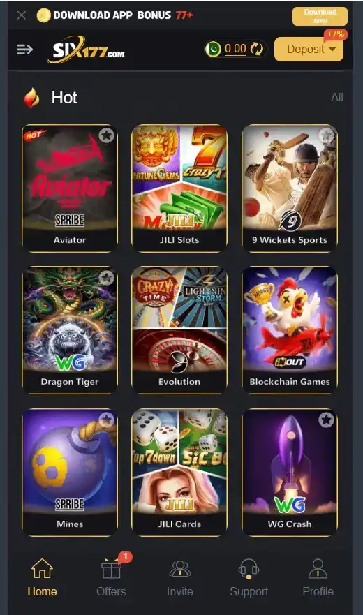 Six177 Game - Hot Games - six177game.com.pk