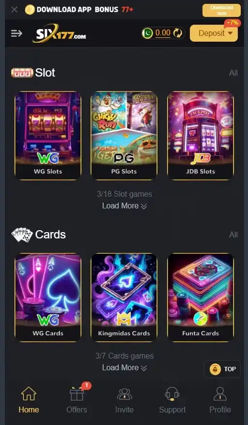 Six177 Game - Slot Games - six177game.com.pk